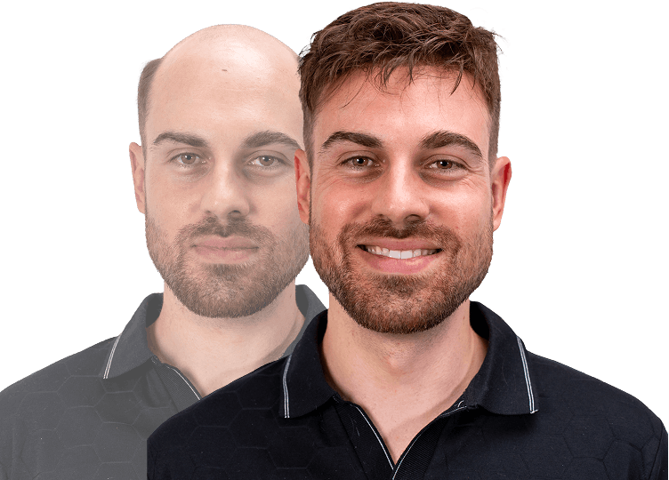 men transformation image